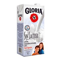 Leche GLORIA UHT Sin Lactosa Caja 1L